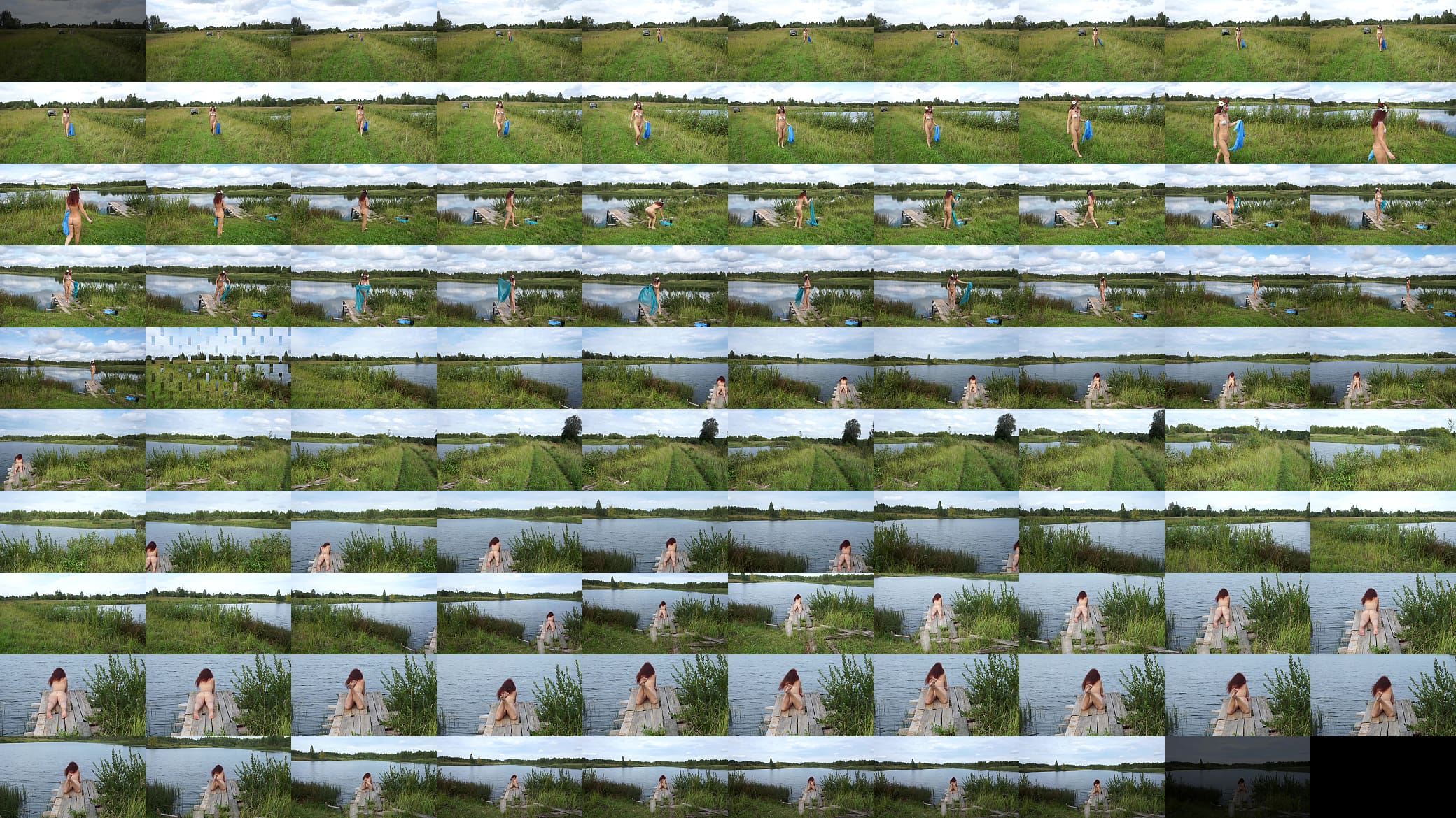 Naked walk by meadow 预览图
