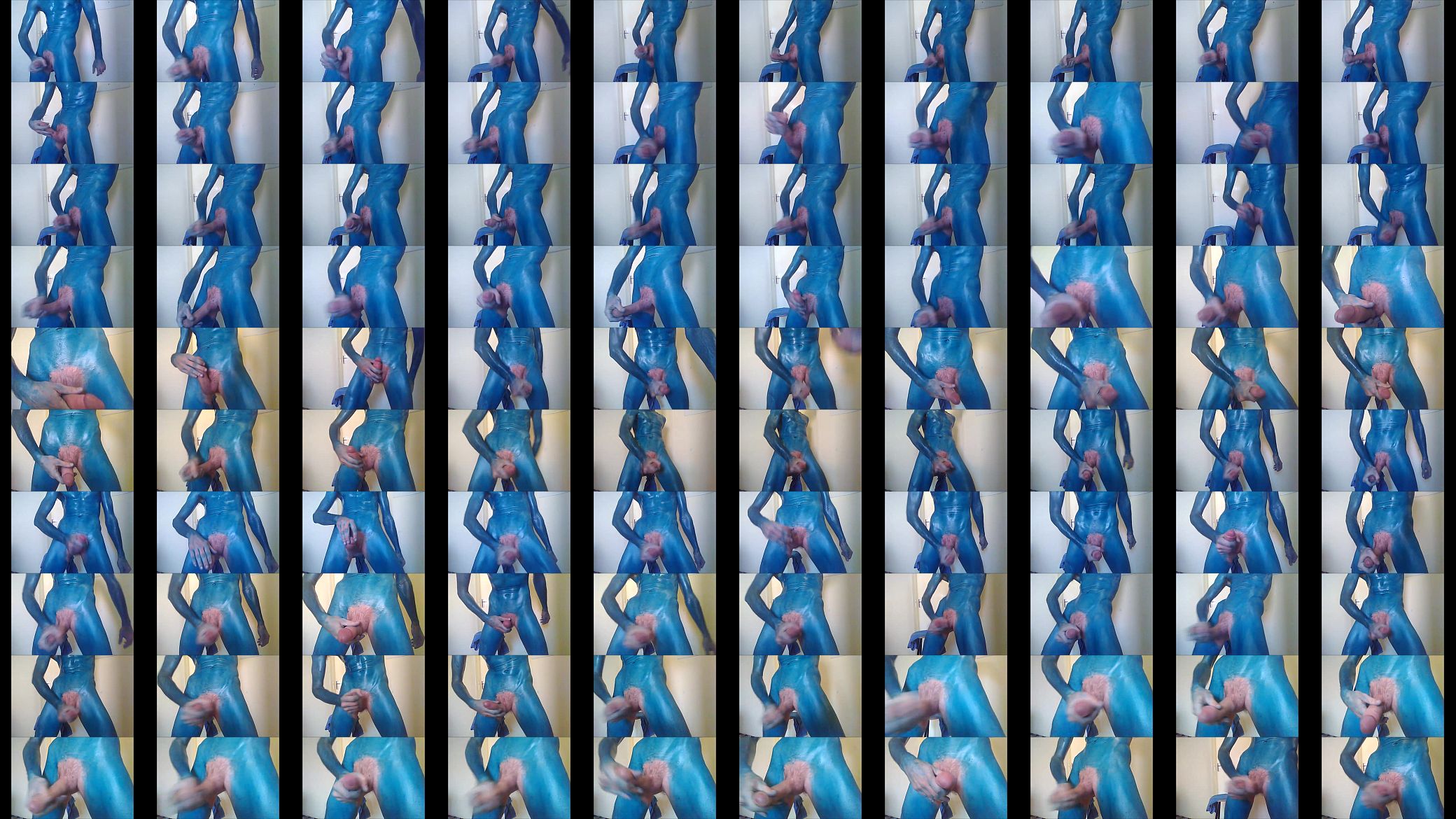 Blue bodypaint boy 预览图