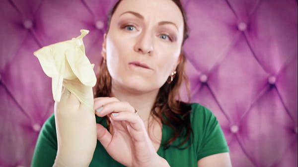 ASMR: gloves fetish. Double latex gloves. (SFW)