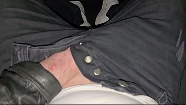 Boy in leather jacket masturbates in his friend's car - PhantomGentX