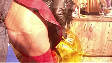 Shiny Inflatable Balloon Fetish. Leather Smoking, Spitting and Double Cum Licking