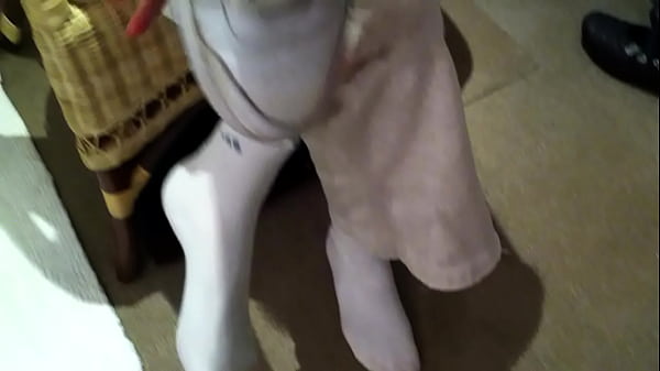 thumb foot tease