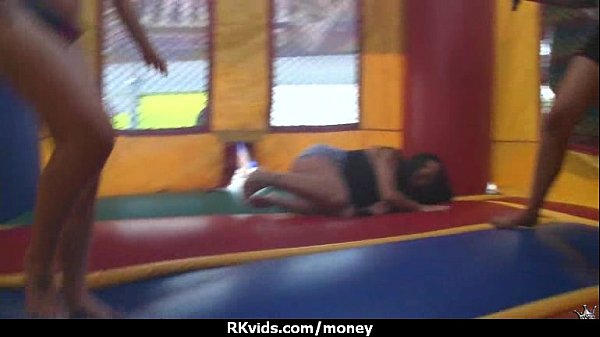 Amateur hottie takes cash for public sex 4