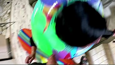 Dominant Witch Inflatable Fetish. Deepthroat, Doggy Creampie, Popping and Intense Orgasm