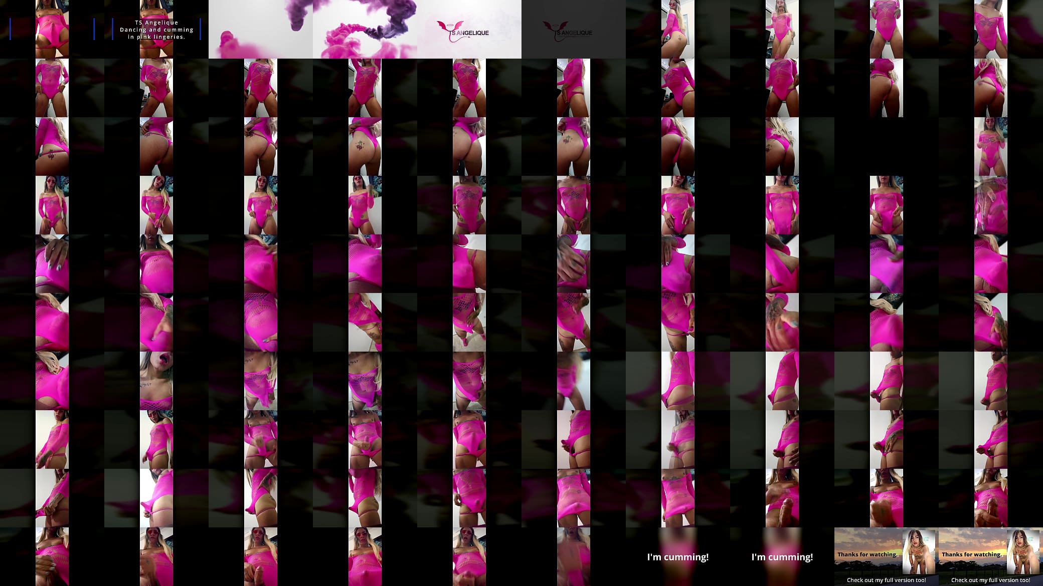 TS Angelique - Dancing and cumming in pink lingeries 预览图