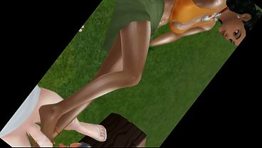 Ahsoka and Moana island babes threesome