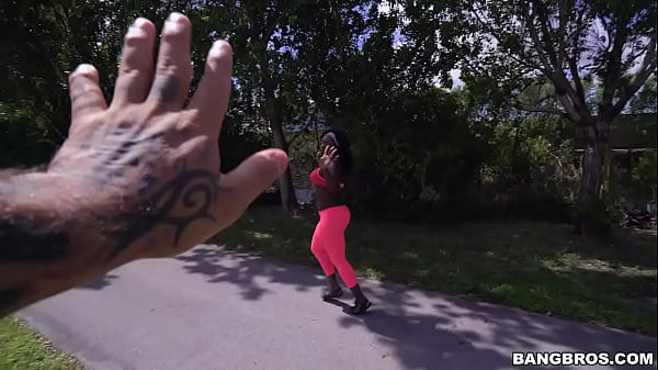 Giant Black Booty Rides The Bus