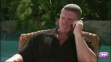 Her great pair of tits got fucked in the park on the bench really hard