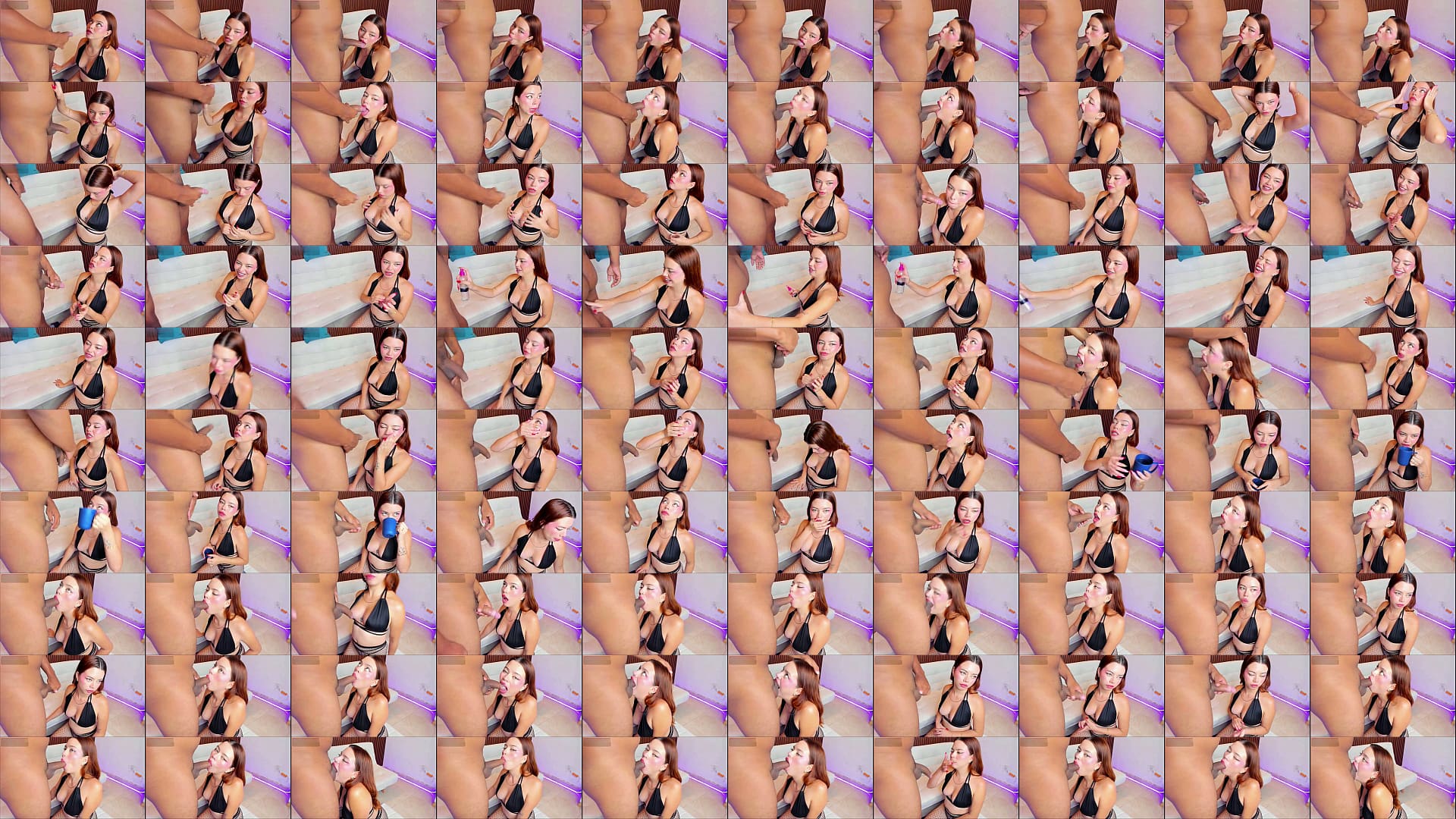 Beautiful Latina sucks a nice cock 预览图