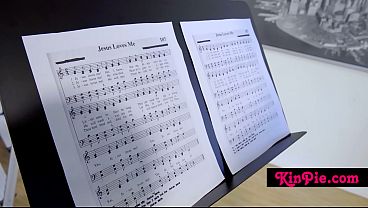Church girl fucks her stepbro while singing hymns