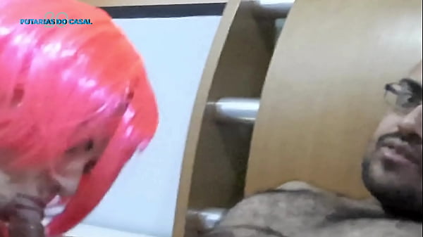 He likes to cheat on his wife after work with his brunette lover.