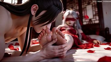 Download Video - The third episode of the "White-haired Beauty" series is here&excl; Absolutely sure to make you lose control and get extremely aroused AI-generated