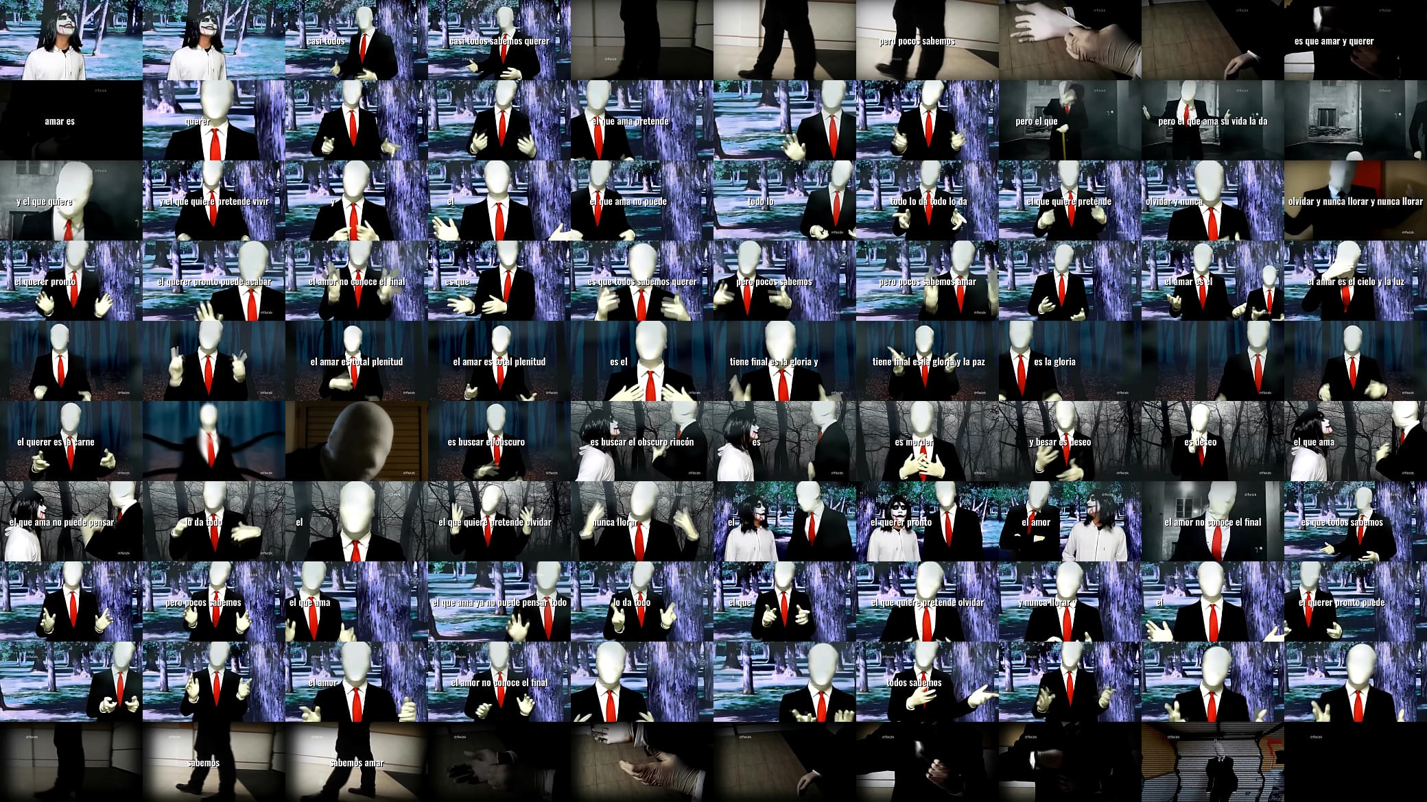Casi todos sabemos querer pero pocos sabemos amar-slenderman 预览图