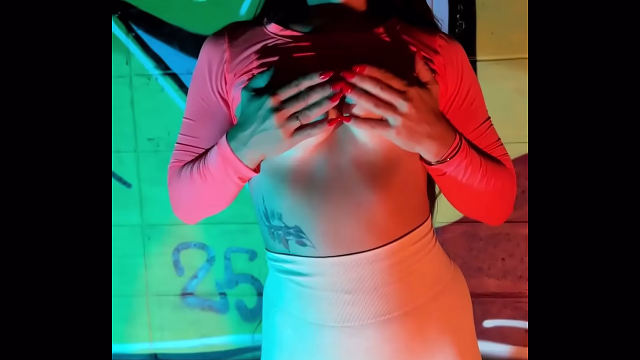 Hot night neon chill and beauty fun