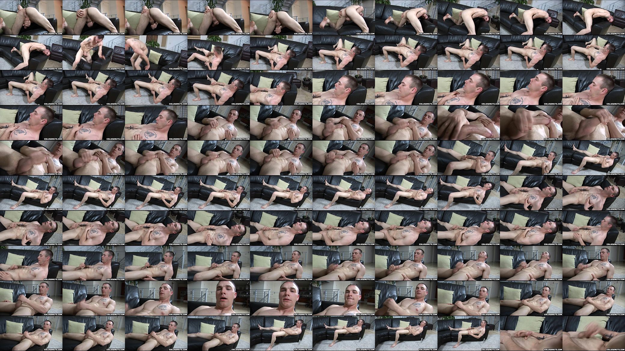 Amateur college hunk with a ripped body masturbating 预览图