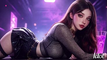 韓国人の女の子の尻を犯して、彼女の青白い顔に射精した。[AI]