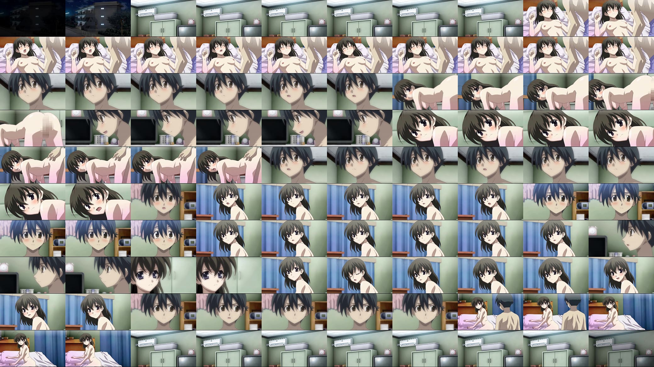 Cross Days(School Days Series) Sekai x Makoto H scene, with 450% AI Upscaled 预览图