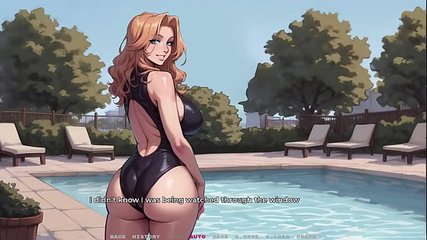 My New Girlfriend #03 - Red Head Step Sis Shows Her New Swimsuit. You can see her big ass and big tits ( Taboo Hentai Game )