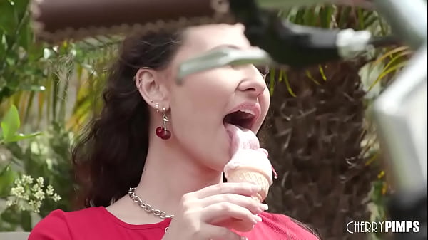 Liz Jordan Dribbles Ice Cream on Her Perky Natural Tits And Gets Rimmed and Pounded Doggystyle by Codey Steele Outdoors