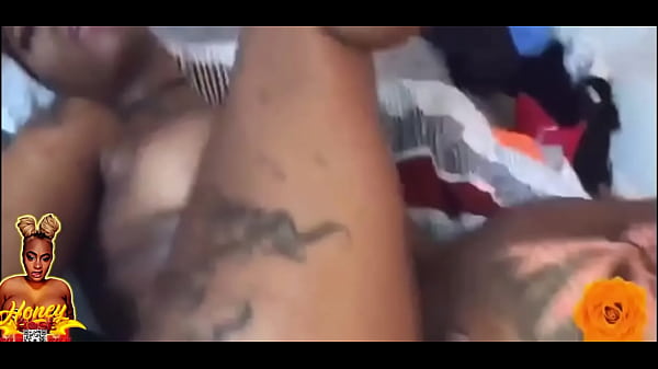 Download Video - Ebony Sexy Step Sisters and Step Brother Have Super Hot Threesome