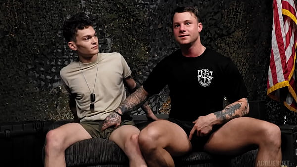 Download Video - Abbie Twink Licks Up Beefy Soldier Load - Jason Windsor&comma; Tyler James - FULL SCENE - ActiveDuty