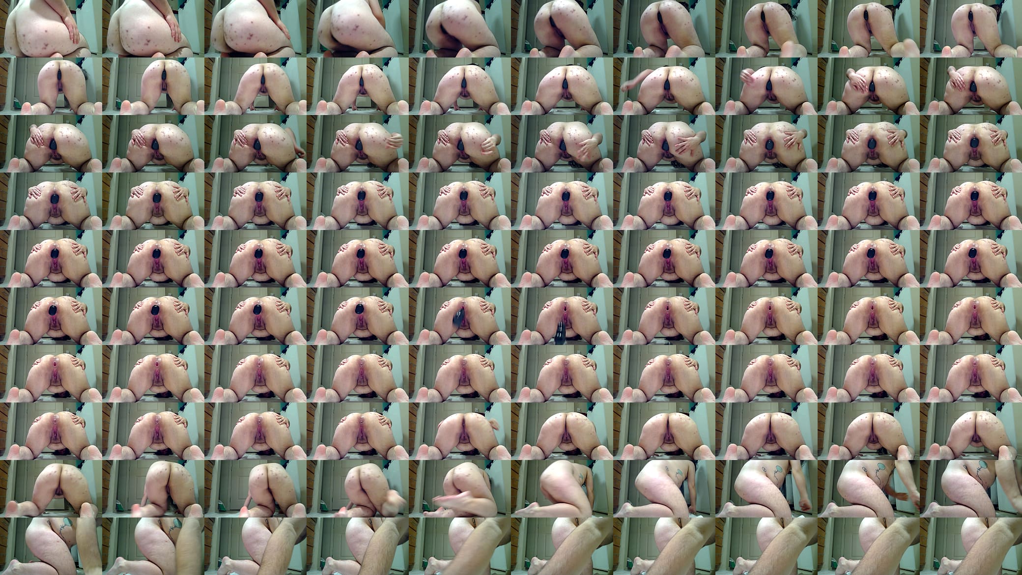 Fat FTM pig stretches and gapes his asshole 预览图