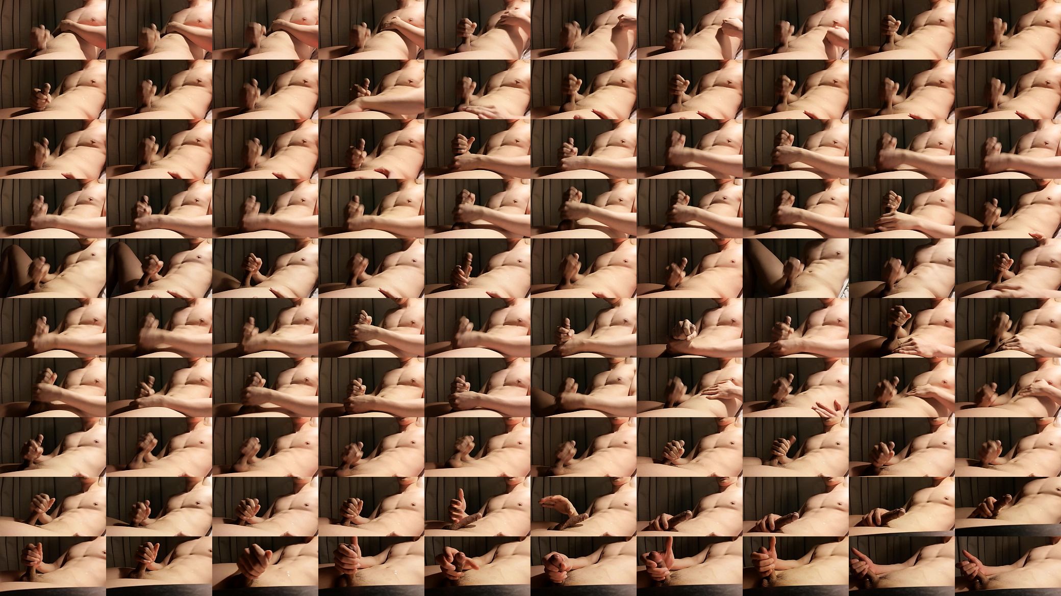 Horny asian twink jerking off and cumming 预览图