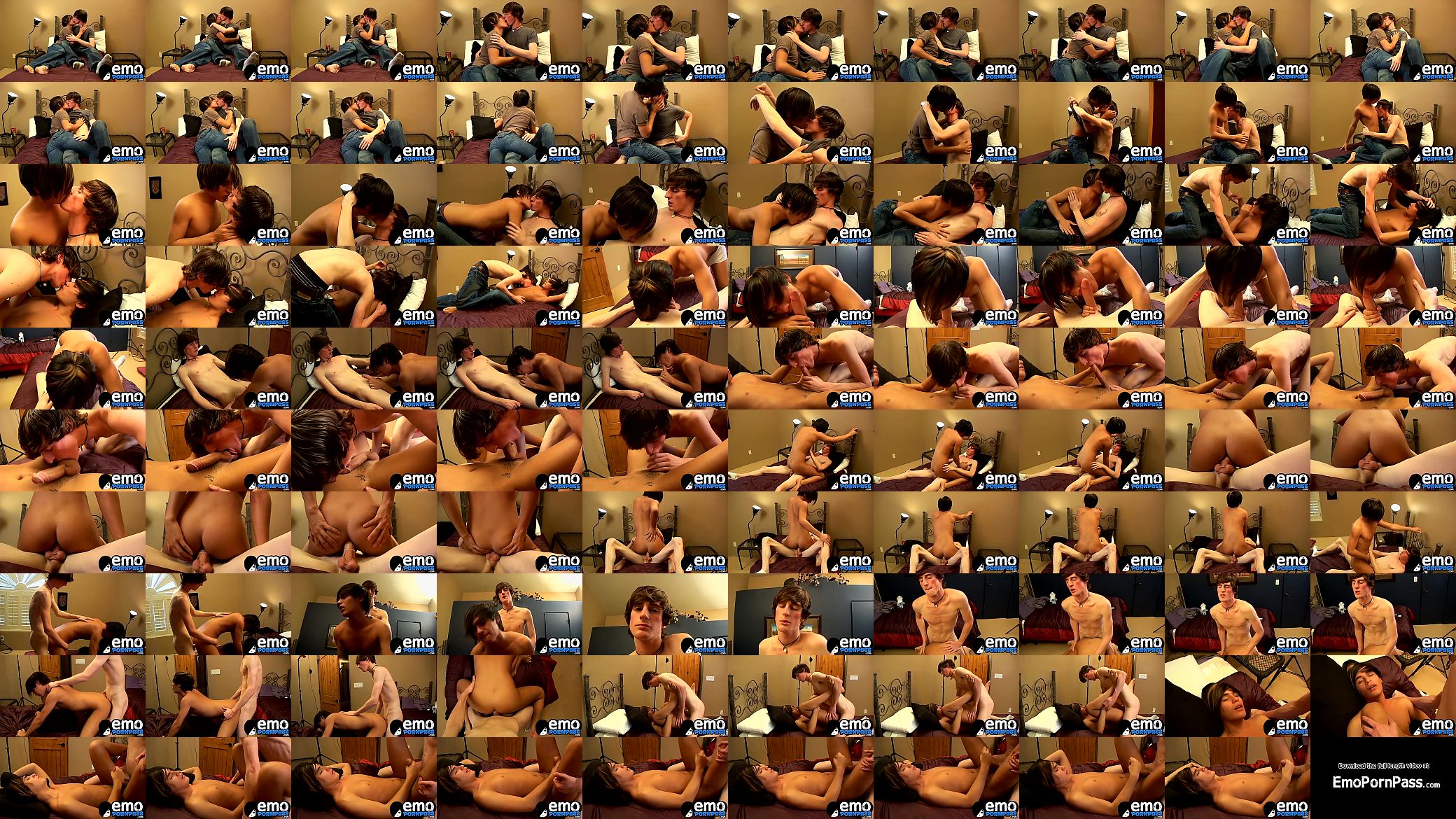 Emo twinks Asher and Jase sucking and stroking each other 预览图