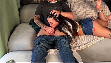 Student sex in the dorm! When we were alone, I fucked my fellow student in every hole and cum in her mouth