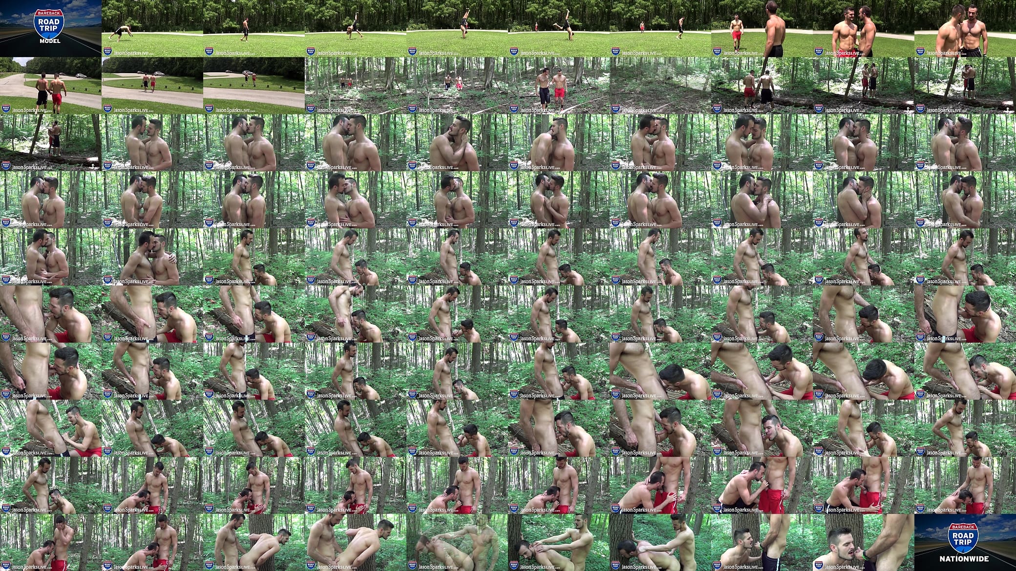 JASON SPARKS LIVE - Hot jocks flipfuck in the forest of a public park 预览图