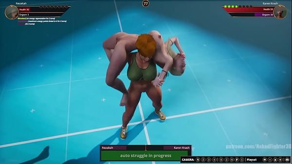  Nezakah VS Karen Crash (Naked Fighter 3D)