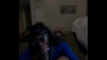 Meta glasses view of Fat Tuesday festivities in DarkChocolateBarbie's world