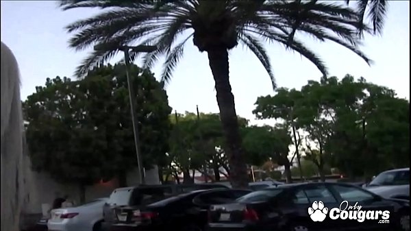 MILF Lets A Guy She Just Met Blast His Load All Over Her Phony Tits