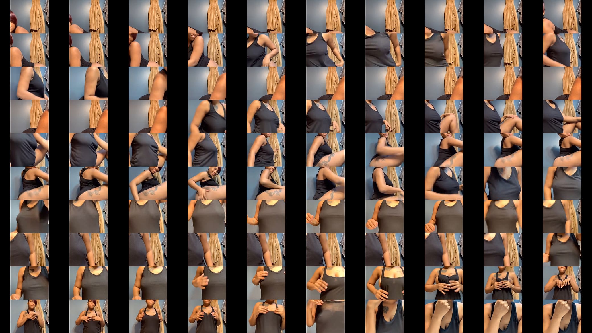 Sexy black girl shaking her ass naked on periscope 预览图