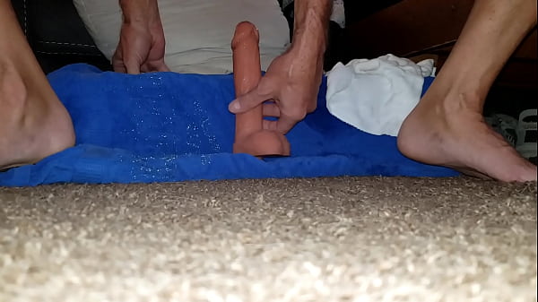 Twink riding his dildo and loving it