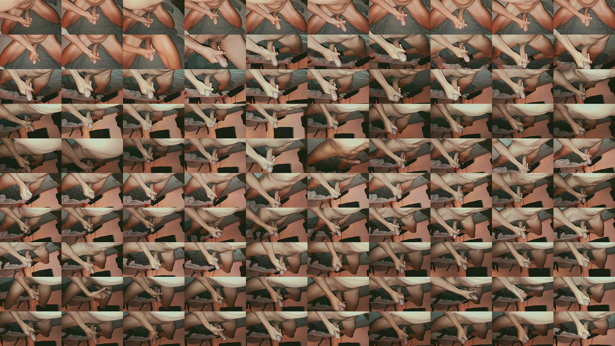 POV masturbation from knees with loud moans and full body view of slim brown guy 预览图