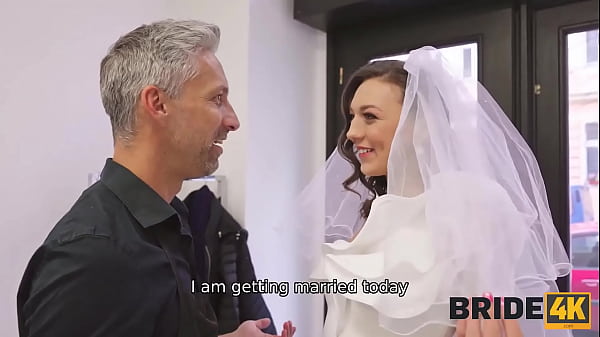 Download Video - BRIDE4K&period; Hot bride gets trimmed pussy licked and fucked well by handsome hairdresser