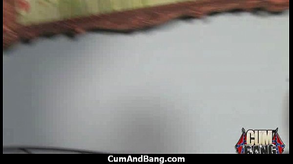 Black sluts mouth used by group of white cocks 21