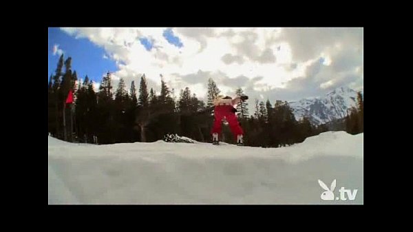 Hot Nude Girls Snowboarding!