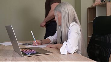 Strict Teacher Sam Garro Fucks His Sexy Student Ashby Winter on the Desk