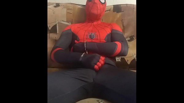 Gay spiderman solo spandex suit