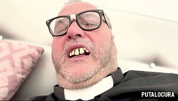 PutaLocura - Father Damián reprimands the horny student Lilith Sweet