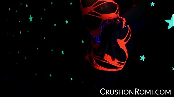 Crush Girls - Romi stuffing her shaved pussy with toys