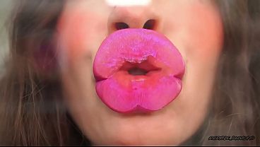 Bankrupt by Kisses Greedy purple wet kiss CUSTOM