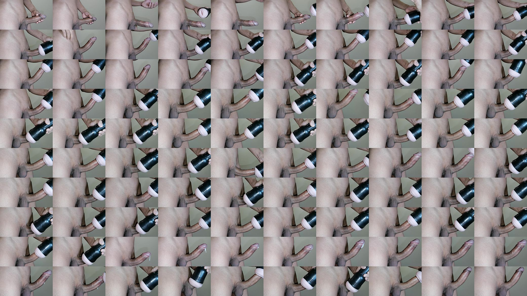 Big Cock fleshlight masturbation - Hands Free cumshot 预览图