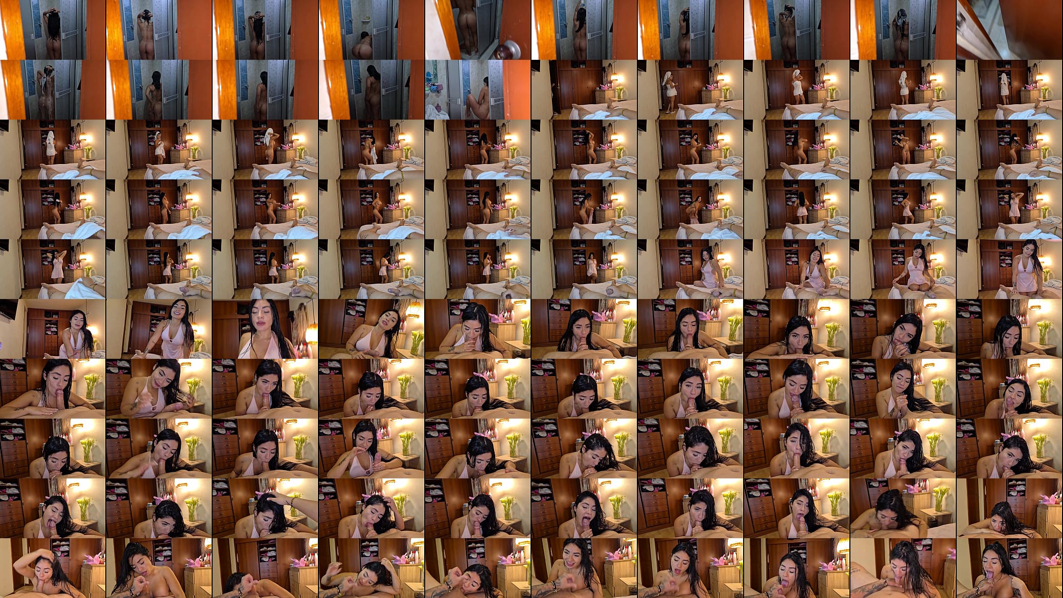 My stepsister sucks and plays with my cock while we are home alone 预览图