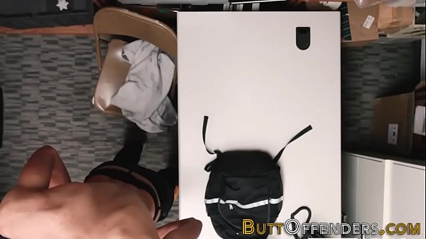 Shoplifter gets jizzed and sucks