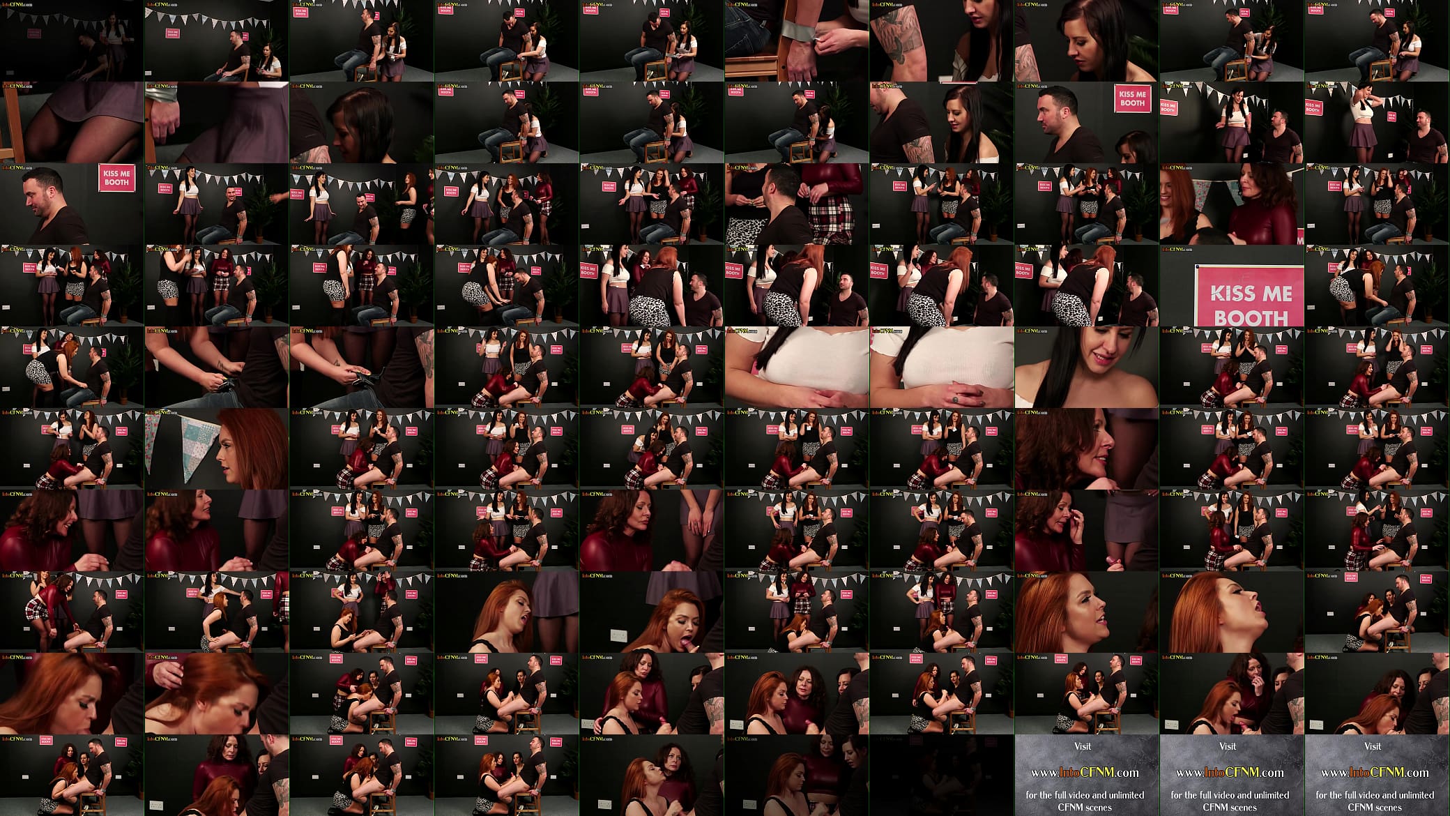 CFNM group femdom MILFS suck and jerk cock of bondage dude 预览图