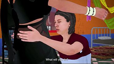 Indian Desi Stepson Goes Wild Seeing Stepmom’s Pink Pussy In Tight Black Saree Hard Fuck Hindi Urdu
