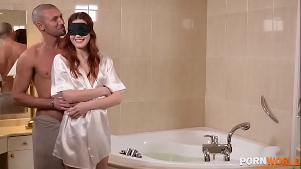 Charlie Red blindfolded in the tub and pounded until her wet pussy quivers GP1334